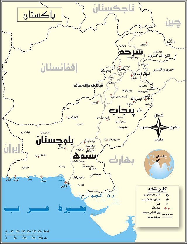 پاکستان کا نقشہ