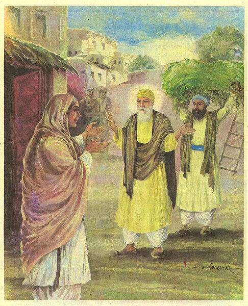 فائل:Mata Sulakhni, Guru Nanak and Bhai Lehna.jpg