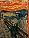 Edvard Munch, The Scream, early example of Expressionism