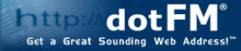 dotFM - Get a Great Sounding Web Address!