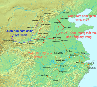 Chiến Tranh Kim – Tống: Liên minh Tống – Kim mong manh, Chiến tranh Kim – Bắc Tống, Chiến tranh Kim – Nam Tống