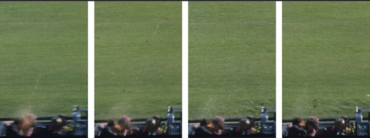 Bốn khung hình từ cuốn phim Zapruder minh họa chuyển động của đầu Kennedy ra phía sau, sau phát đạn chí mạng