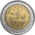 €2 commemorative coin San Marino 2005.png