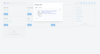 Workspace Json Modal