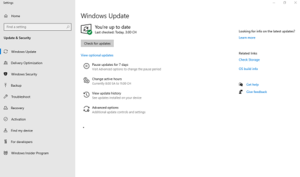 Windows Update Đang kiểm tra cập nhật trên Windows 10