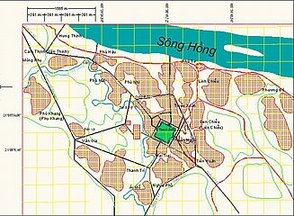 Bản đồ thành cổ Sơn Tây và các làng cổ quanh thành