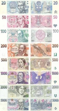 Czech koruna banknote set.jpg