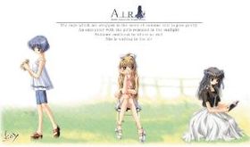 《AIR》初回限定版本的游戏封面，封面上的角色从左到右分别为佳乃、观铃以及美凪。