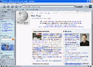 Windows作業系統下的Netscape瀏覽器6.1版
