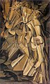 馬歇爾·杜象《下樓的裸女二號》，1912年，現藏於費城藝術博物館