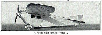 4. Focke-Wulf-Eindecker (1924).