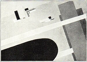 7. El Lissitzky: Konstruktivistisches Bild „Proun III“. Aus „Das Kunstblatt“, 14. Jahrg. 1930.