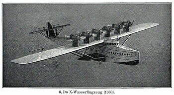 6. Do X-Wasserflugzeug (1930).