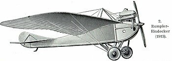 2. Rumpler-Eindecker (1913).