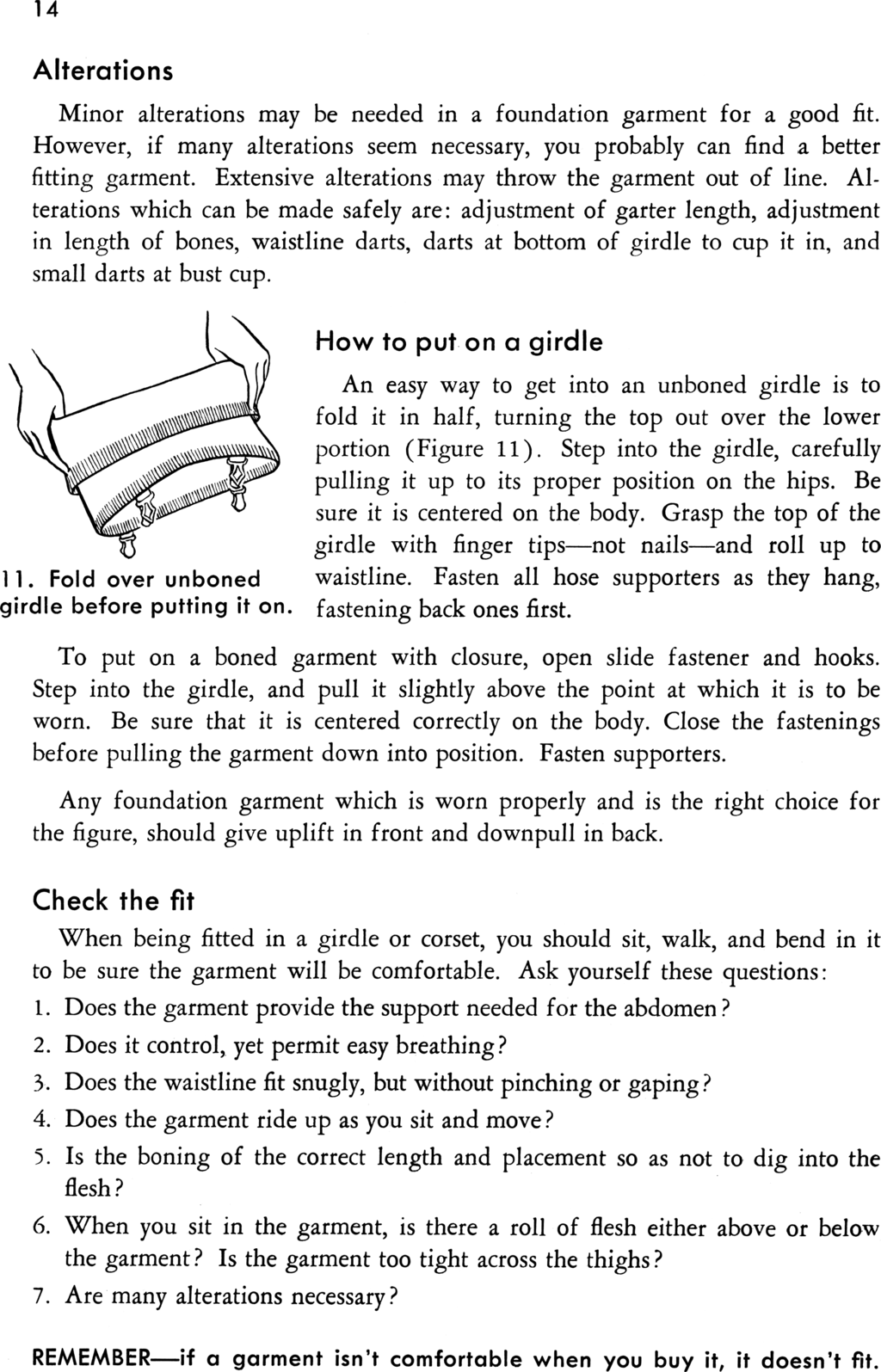 How to put on a girdle?