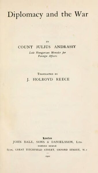 File:Diplomacy and the War (Andrassy 1921).djvu