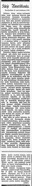 Tiedosto:Kirje Ameriikasta (New-York 11.7.1888) (Päivän Uutiset 181 05 08 1888 s1-2).jpg