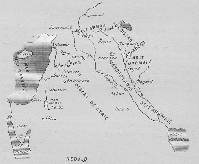 Fichier Nau Les Arabes Chretiens De Mesopotamie Et De Syrie Du Viie Au Viiie Siecle Carte P 14 Jpeg Wikisource