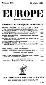 Europe (revue mensuelle), n° 186, 06-1938.djvu