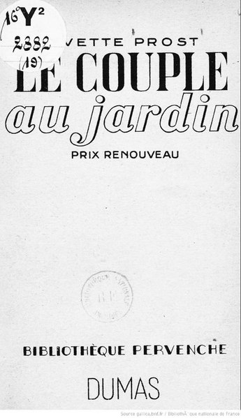 Fichier:Prost - Le couple au jardin, 1947.pdf