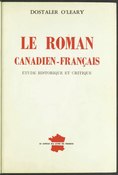 O'Leary - Le roman canadien-français, 1954.djvu