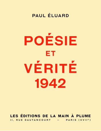 Fichier:Éluard - Poésie et vérité 1942, 1942 (couverture).svg