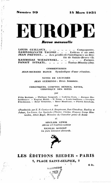 Fichier:Europe (revue mensuelle), n° 99, 03-1931.djvu