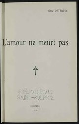 Detertoc - L'amour ne meurt pas, 1930.djvu