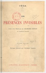 Véga, Les Présences invisibles, 1933    