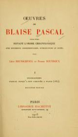 Œuvres de Blaise Pascal, I.djvu
