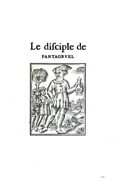 Rabelais ou imitateur - Le Disciple de Pantagruel, éd. Lacroix 1875.djvu