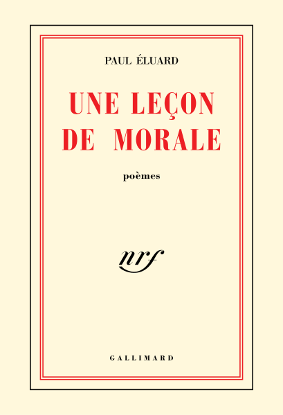 Fichier:Éluard - Une leçon de morale, 1949 (couverture).svg