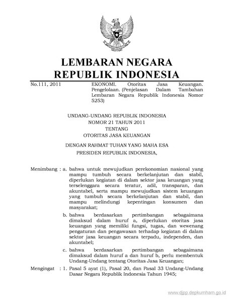 Berkas:UU Nomor 21 Tahun 2011.djvu