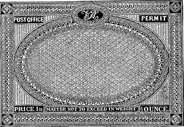 13. Англiйскiй оплаченный конвертъ 1841 года