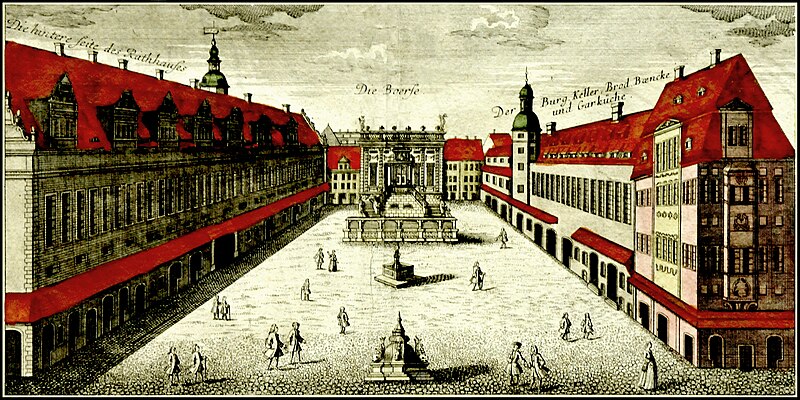 Datei:Platz vor der Börse in Leipzig um 1749.JPG