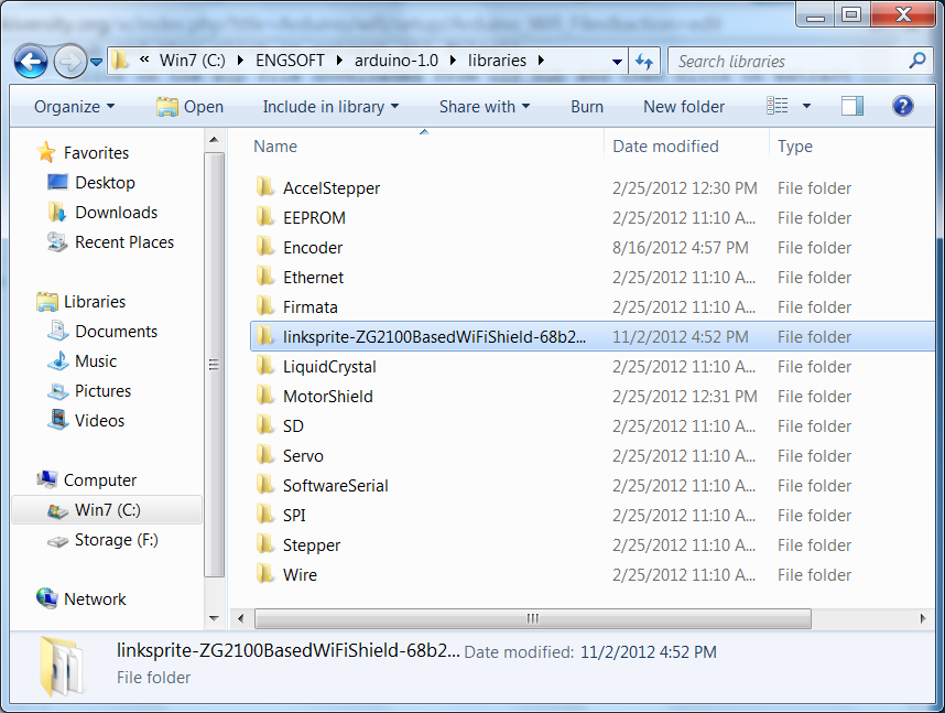 User library folder