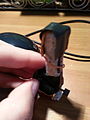 9) Duct-Taping the Wire to function as a switch