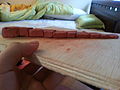Ramp formed when one layer is stretched out into one trapezoidal block