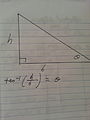 b = Distance Between the center to the layer, H = Triangle's Height, Theta = Angle of that block