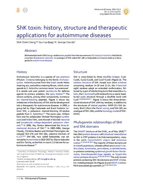 File:ShK toxin history, structure and therapeutic applications for autoimmune diseases.pdf